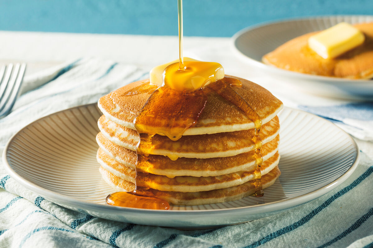 Sweet Homemade Stack of Pancakes