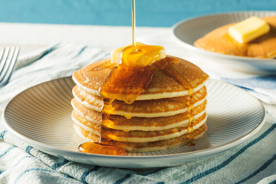 Sweet Homemade Stack of Pancakes