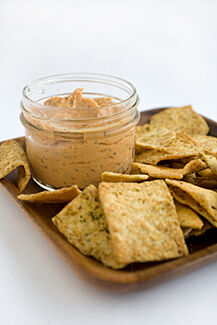 chickpea flour crackers