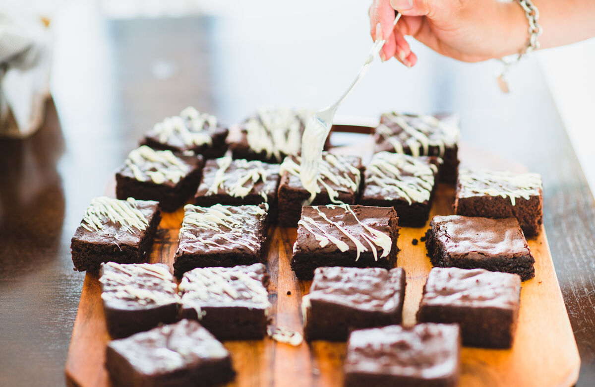 Decorating Fudge Brownies
