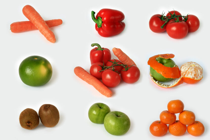 More fruits and vegetables