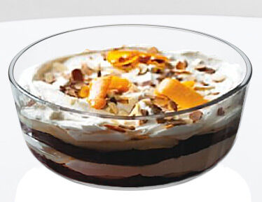 Christmas Pear and Chocolate Trifle