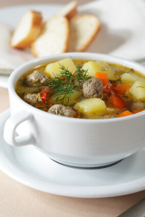 Meatball Soup with Vegetables