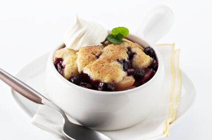 Souther nStyle Blueberry Cobbler with Biscuit Topping