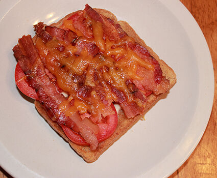 open-faced low carb sandwich