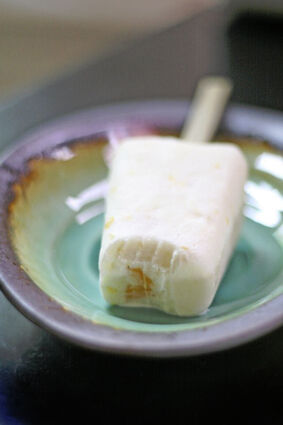 Greek yogurt fruit pop