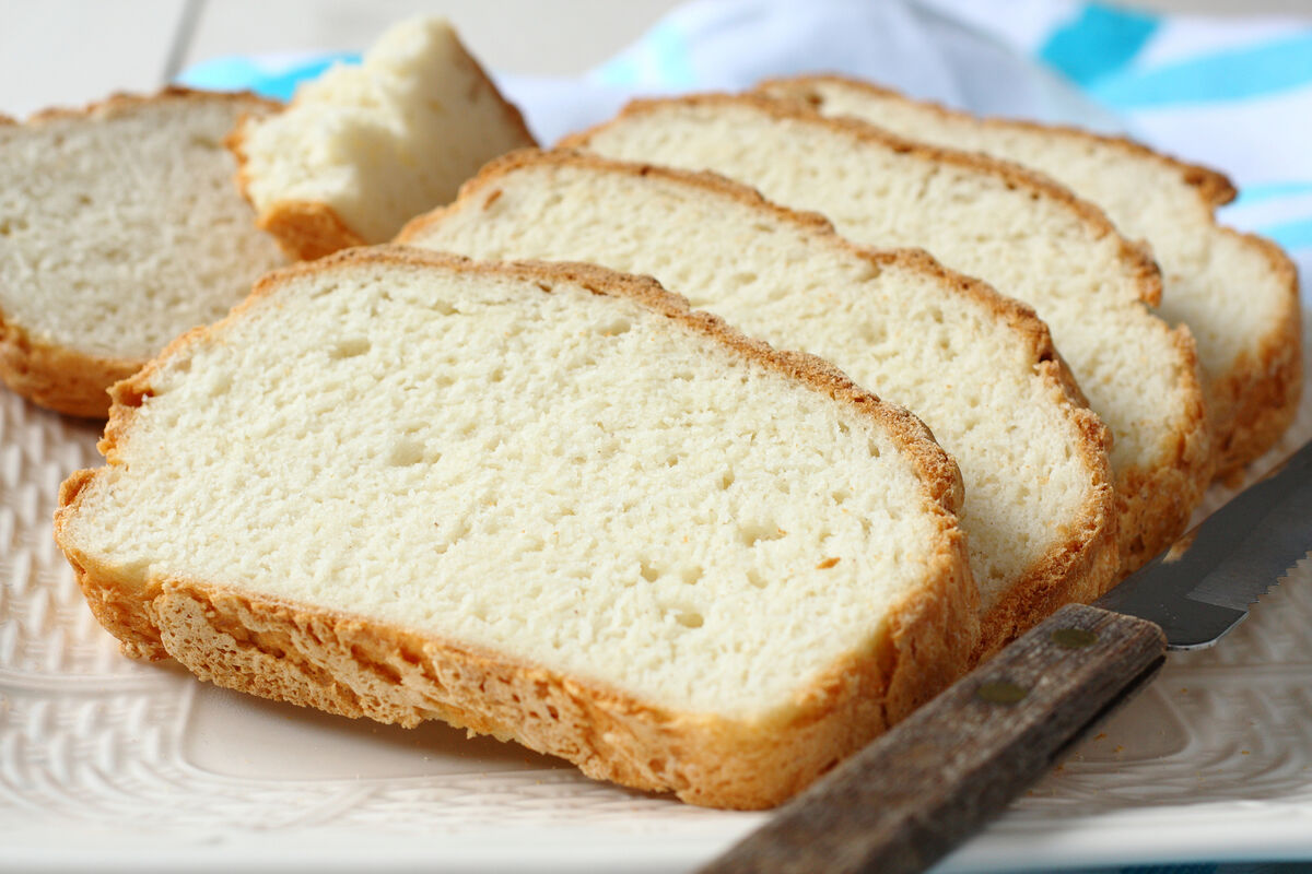 Sliced loaf of rice bread