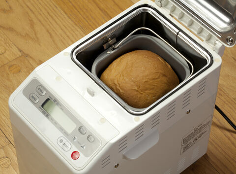 Machine-baked rice bread