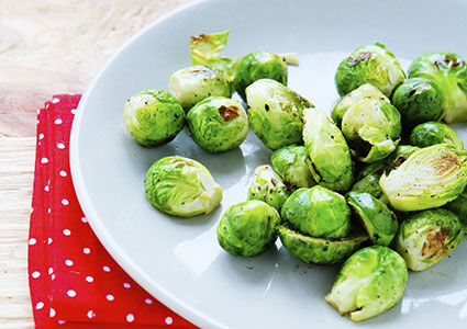 Garlic Roasted Brussels Sprouts