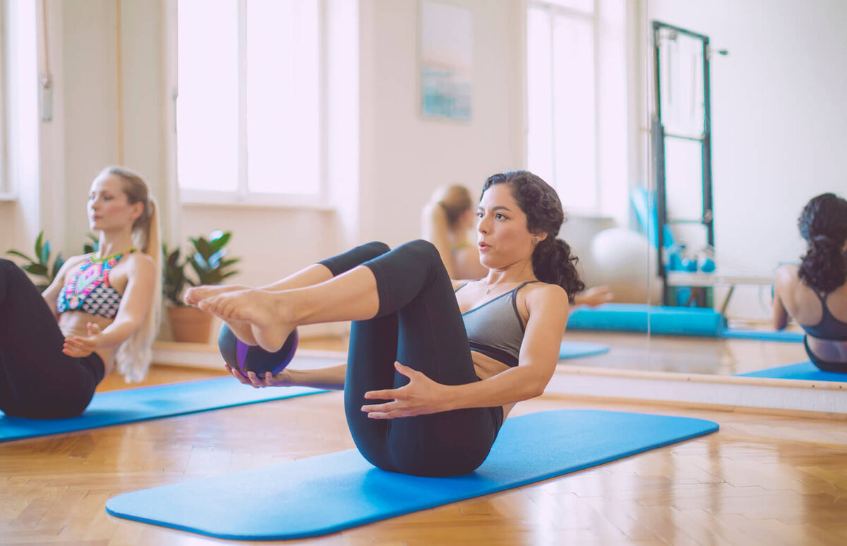 Women in the fitness center