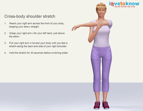 cross-body shoulder stretch
