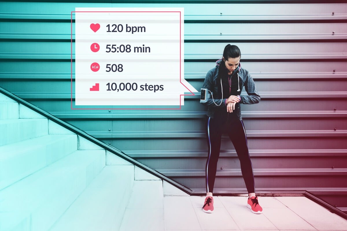 Sportswoman infographic