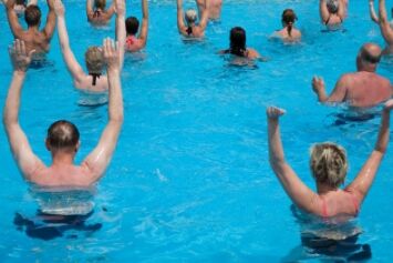 
  Water aerobics provide a challenging, low-impact workout that's not only fun, but is also appropriate for exercisers who have joint pain or who typically experience discomfort when exercising. Water provides the resistance while the instructor provides the fun and encouragement.
