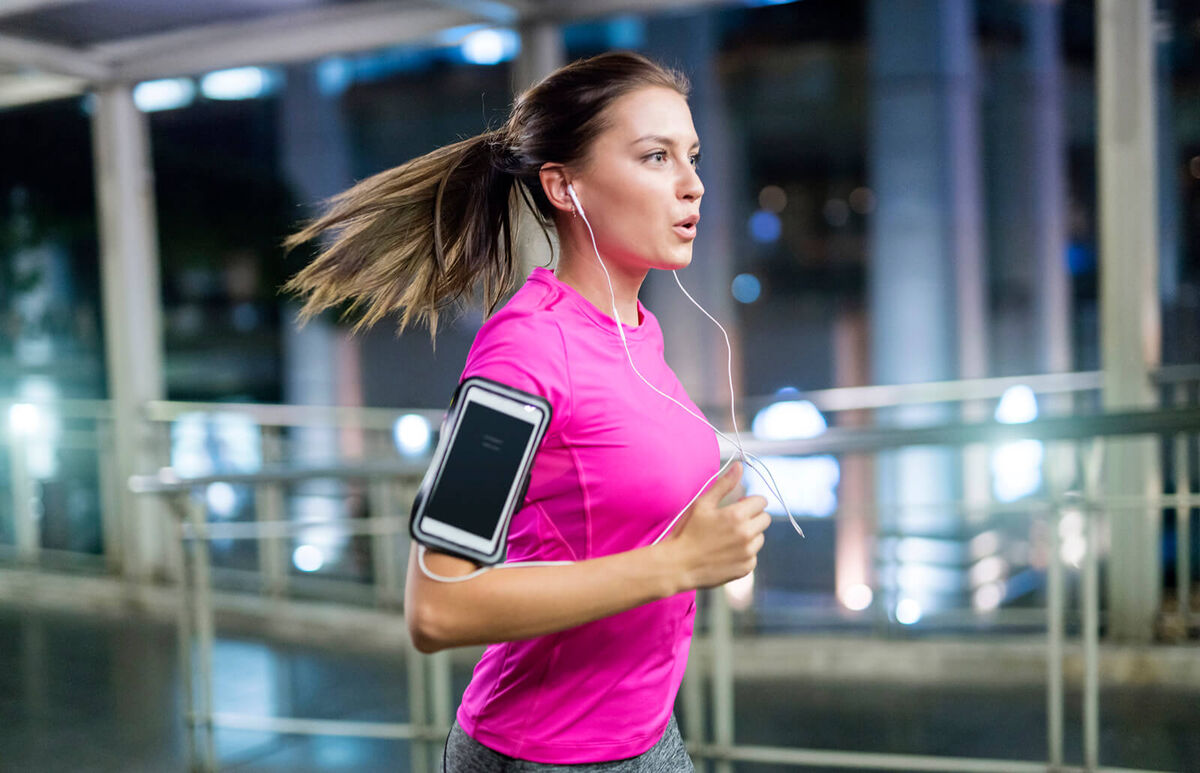 Young woman jogging