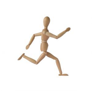running stick figure