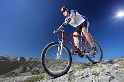 Male Off-Roading on a Bike
