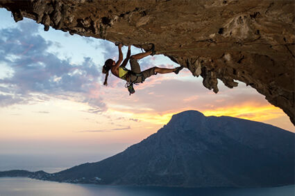 Female Rock Climber