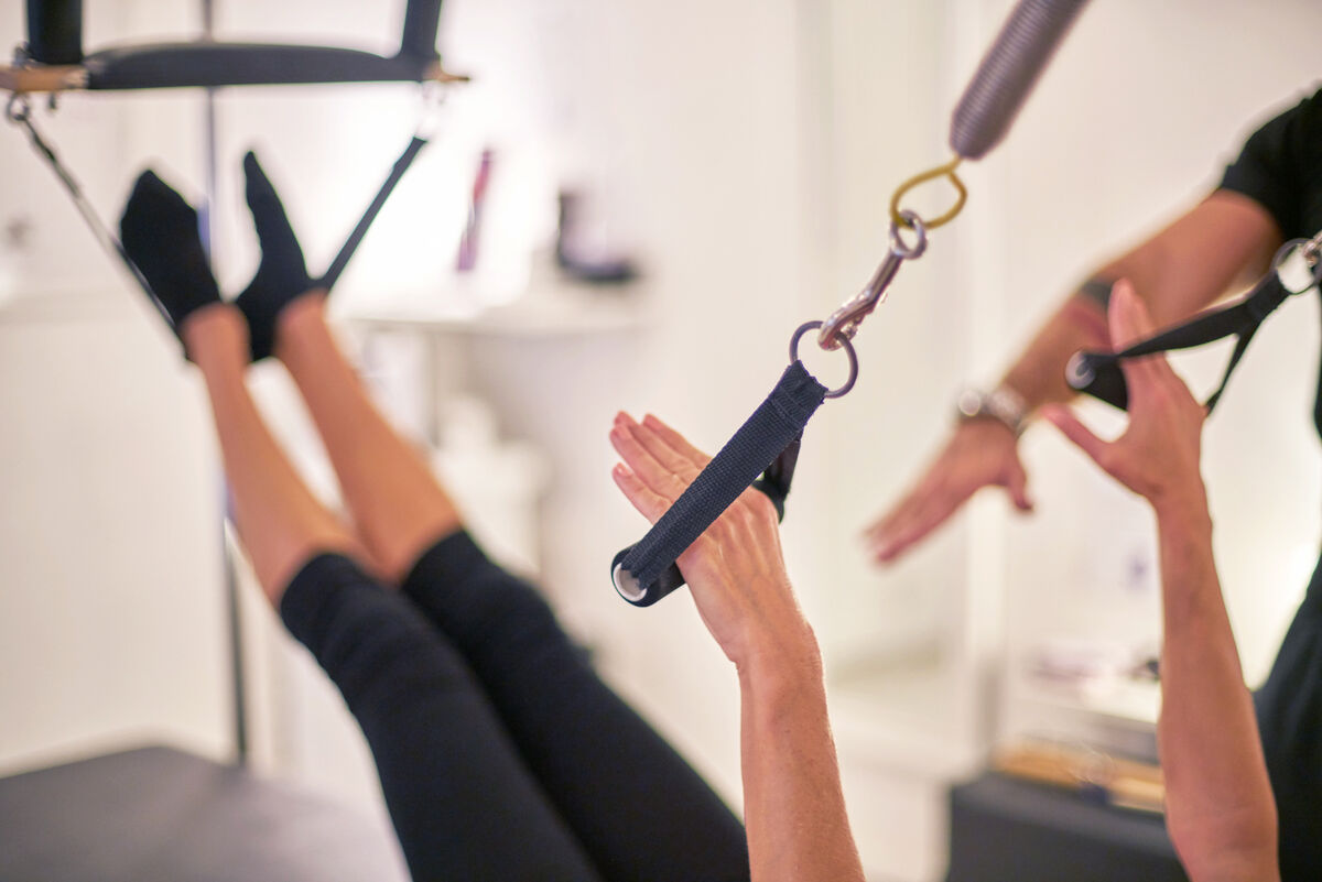Gym equipment designed for pilates exercise routines