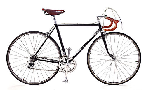Side view of road bike