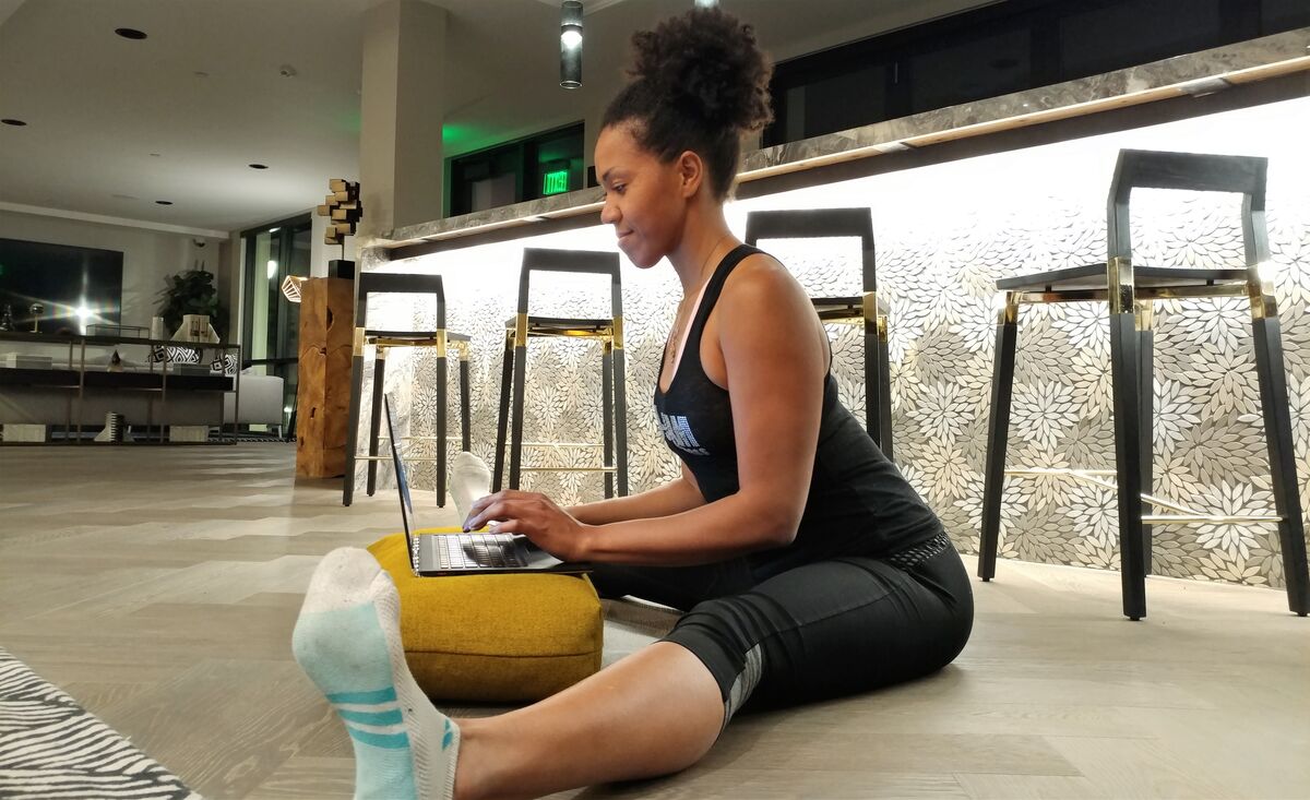 Use as bolster as a traveling desk