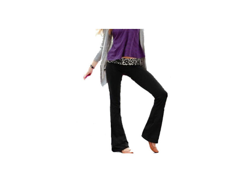 Fold over yoga pants