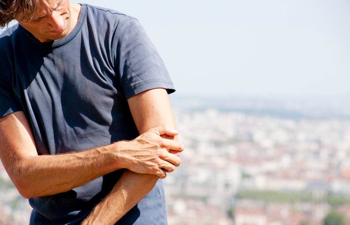 Pain in elbow