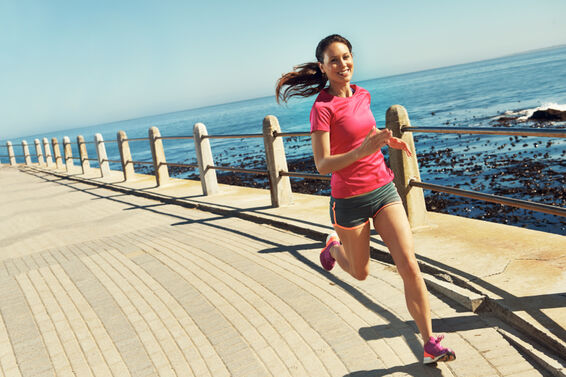 woman jogging
