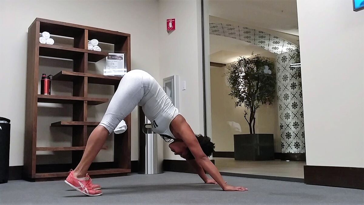 Jackknife Pushup aka Down Dog Pushup
