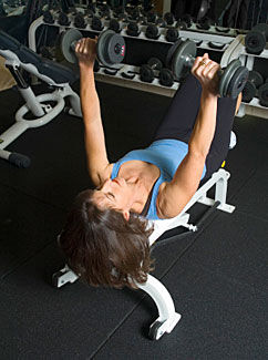 Dumbbell chest press