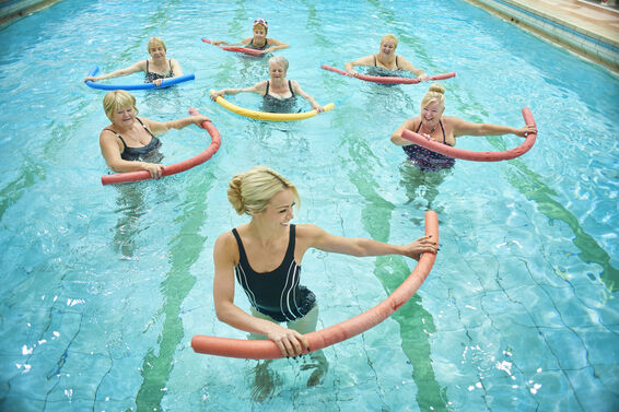 Pool exercise class