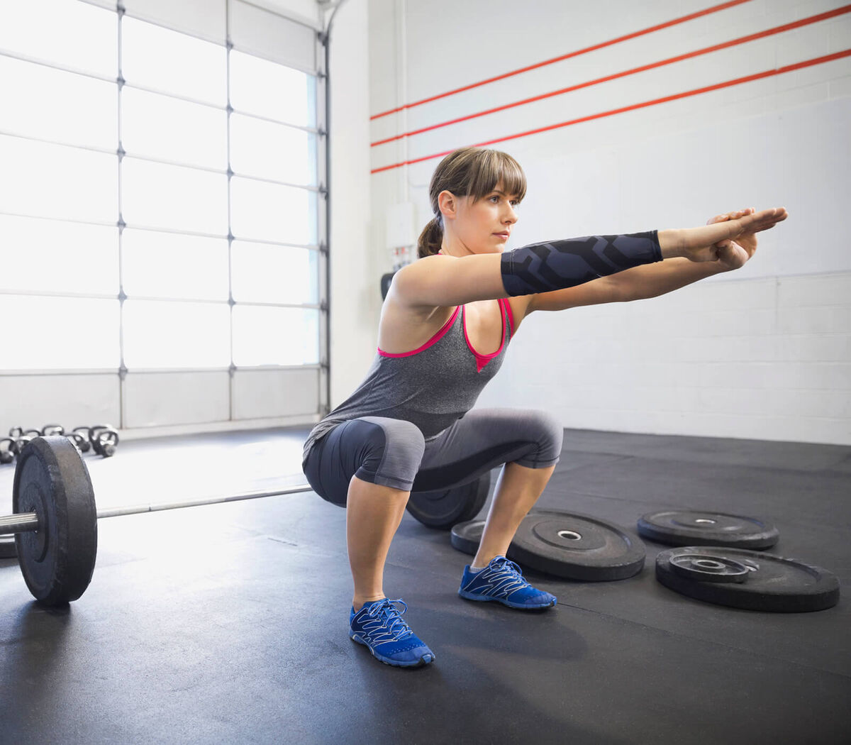 woman squatting