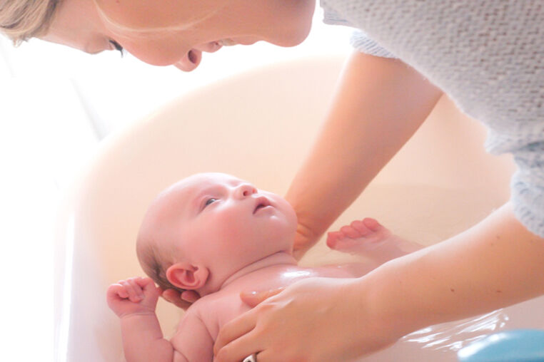 Baby bathtime