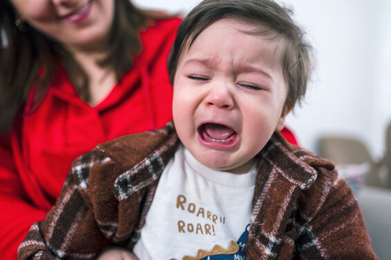 Crying Toddler  having a tantrum