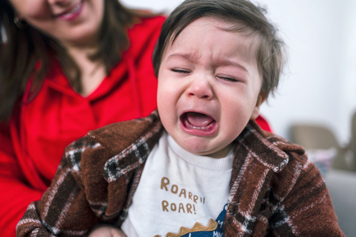 Crying Toddler having a tantrum