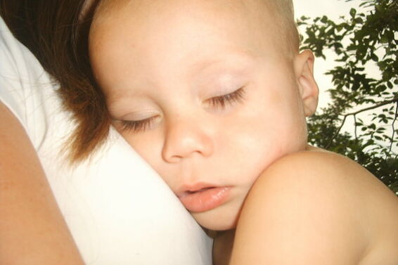 Image of a mother and her adopted baby