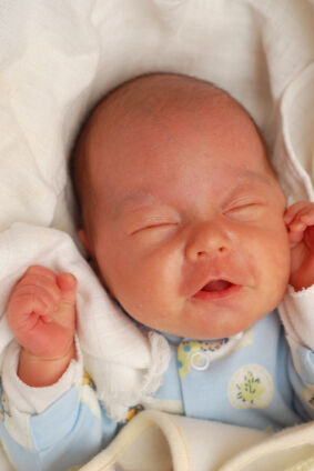 Fussy preemie baby trying to sleep