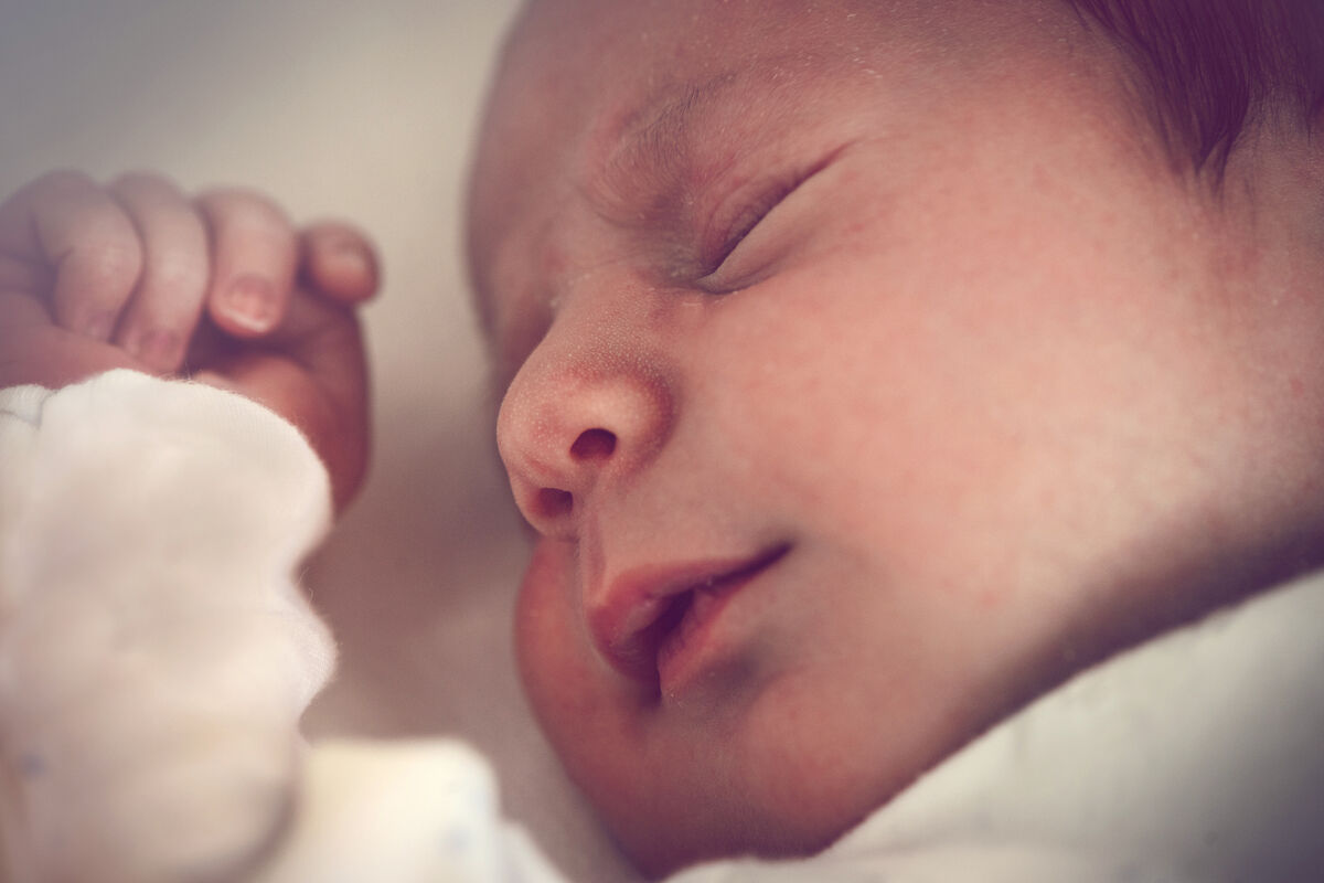 Newborn baby sleeping