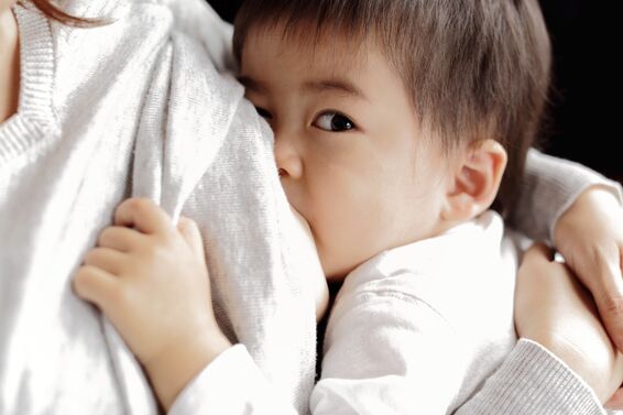 toddler breastfeeding