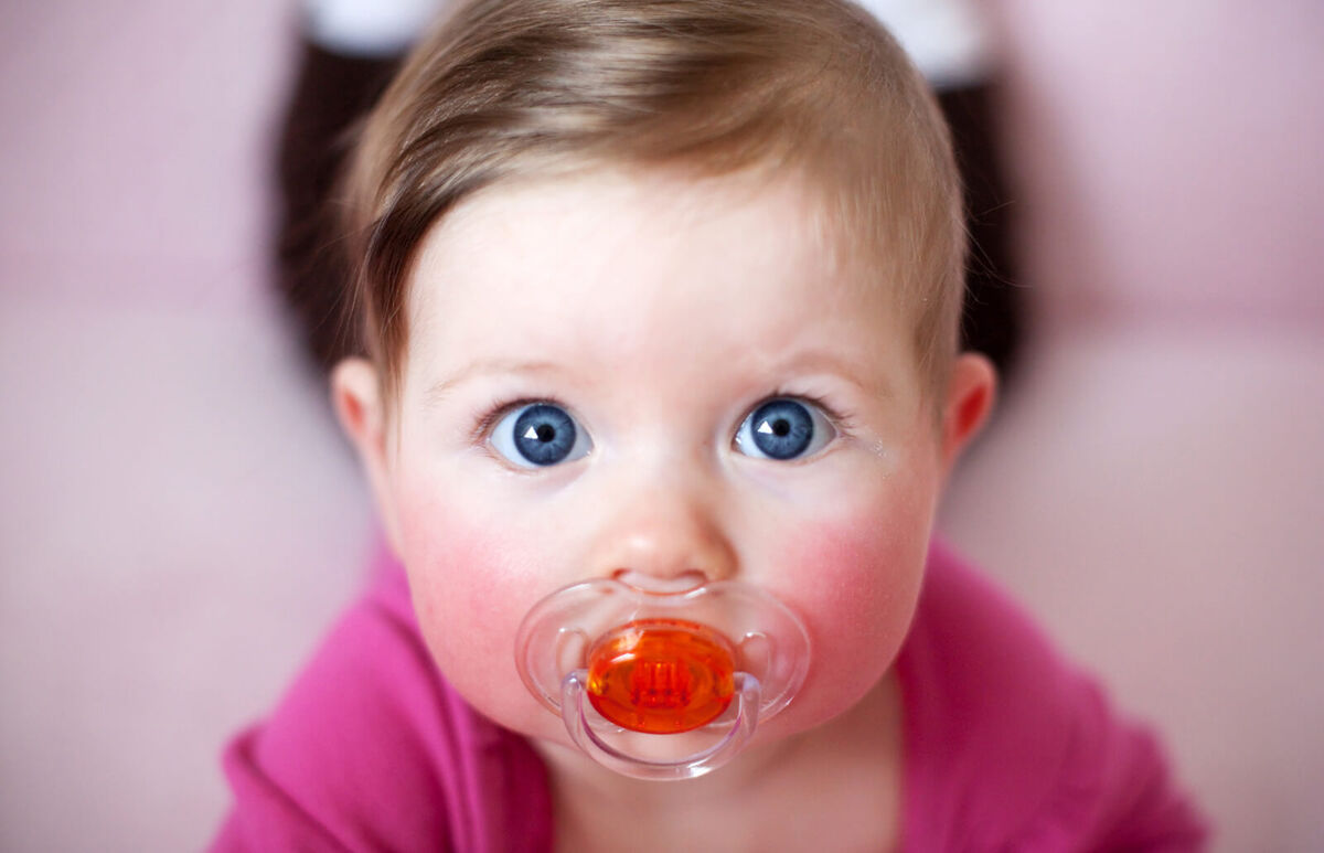 Baby with pacifier
