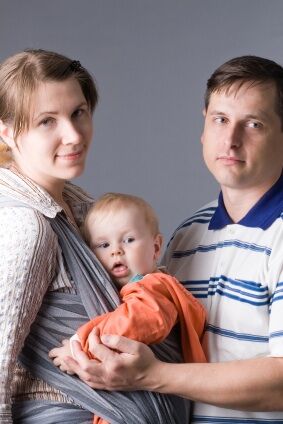 Wistful couple with just one child