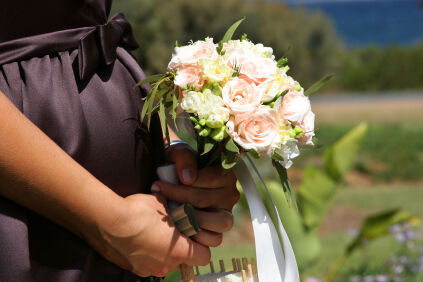 pregnant bridesmaid