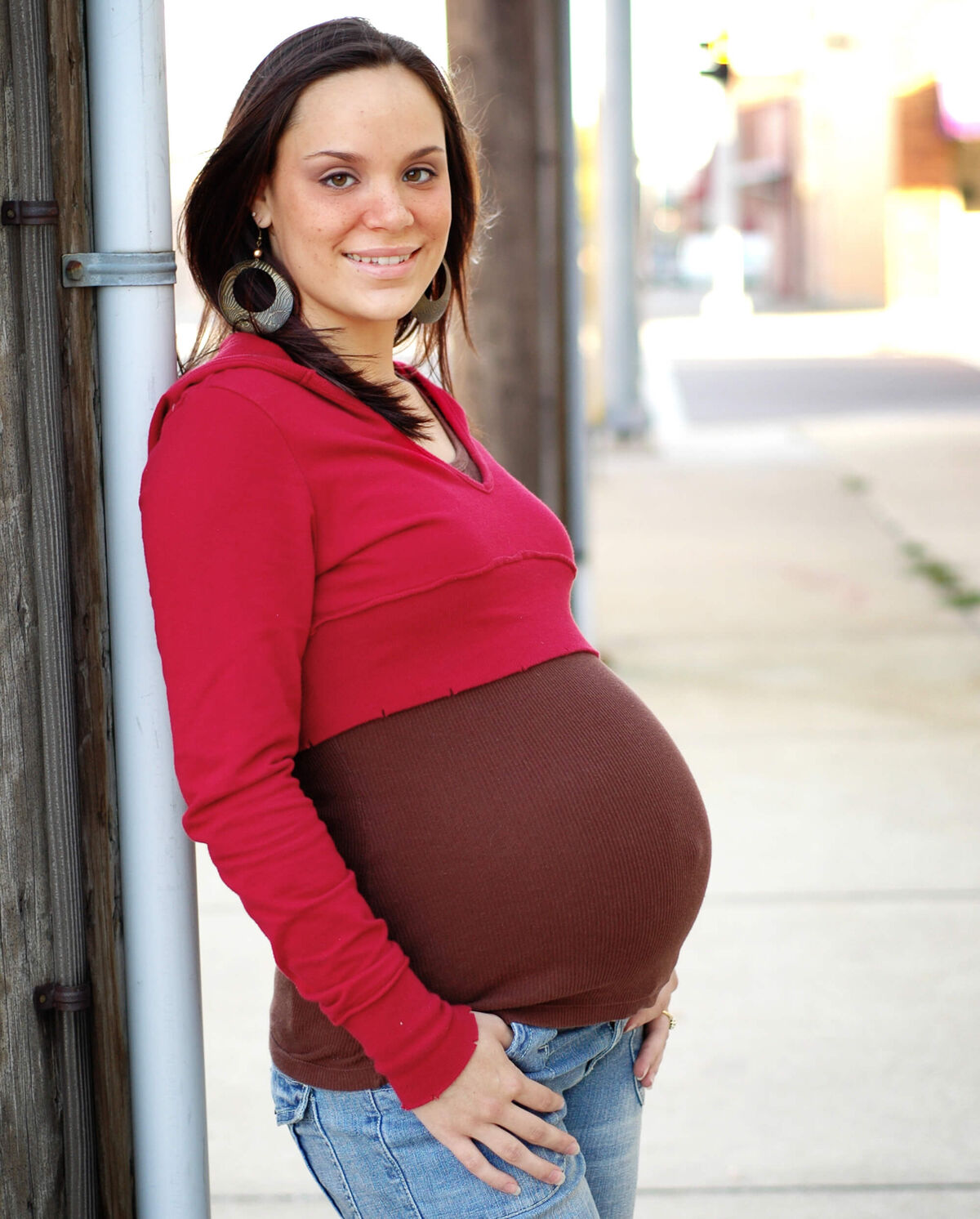 Happy Pregnant Teen