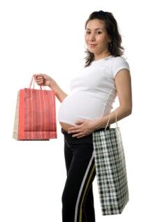 Shopping for maternity clothes