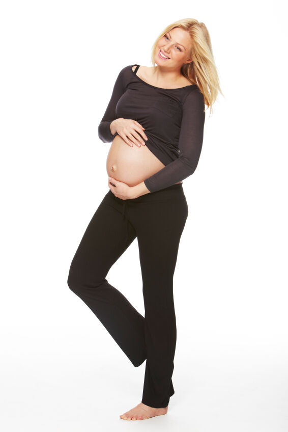 Pregnant woman in comfortable loungewear