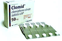 A box of the fertility treatment Clomid