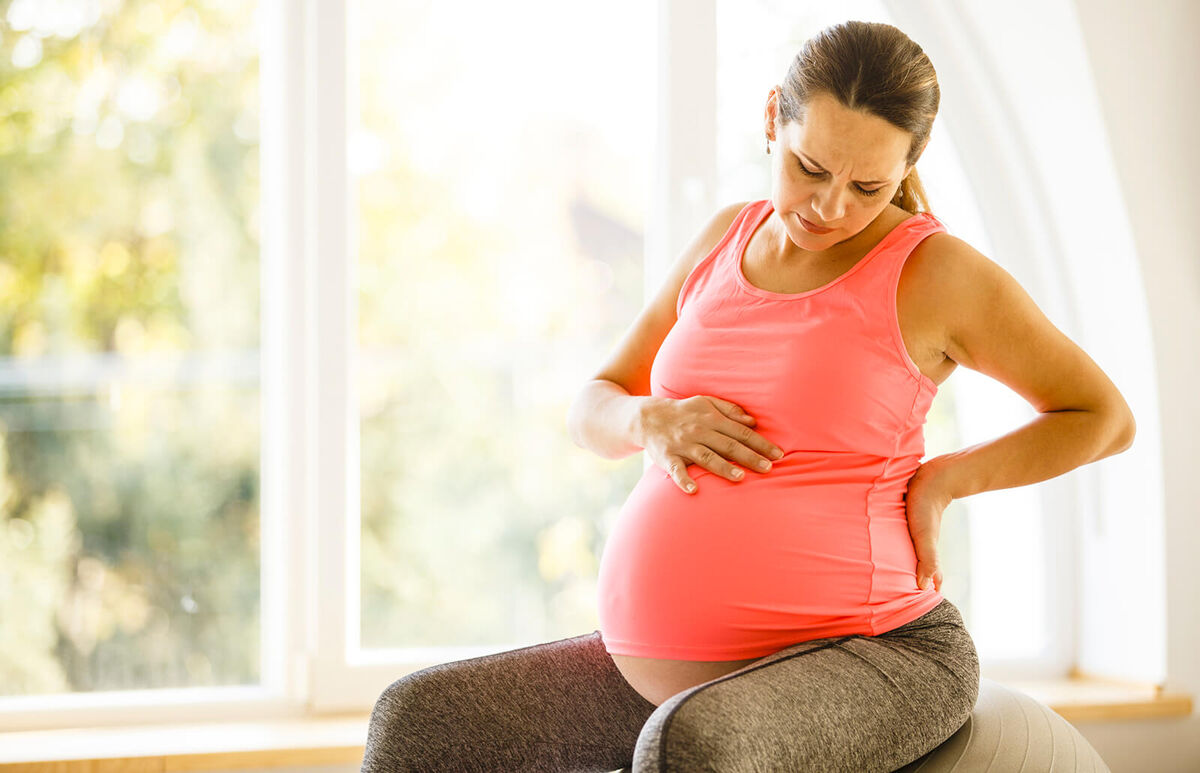 Pregnant woman with sciatic pain
