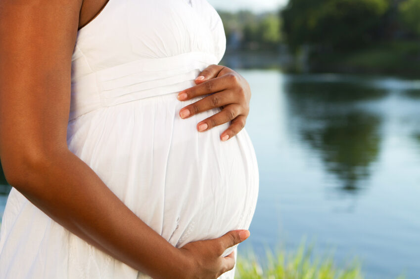 Pregnant woman at 20 weeks gestation