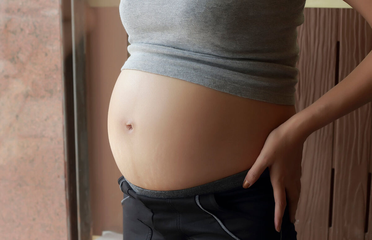 Woman who is 23 weeks pregnant