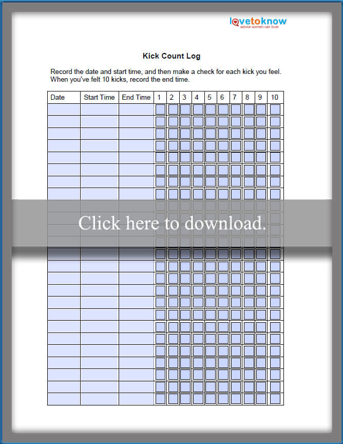 kick count log