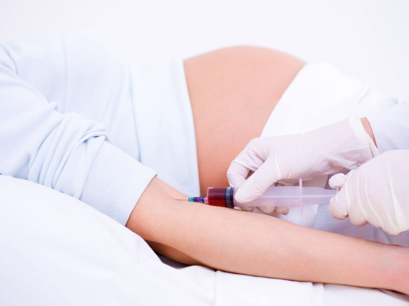 pregnant blood draw